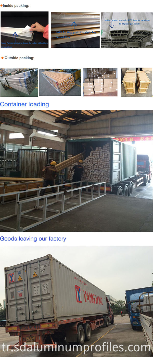 Factory Supply 6000 Series Aluminum Window Extrusion Profiles